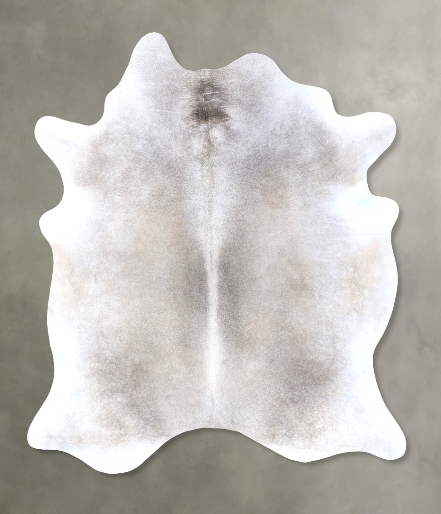 Grey with Beige X-Large Brazilian Cowhide Rug 7'5"H x 5'10"W #B19115 by Hudson Hides