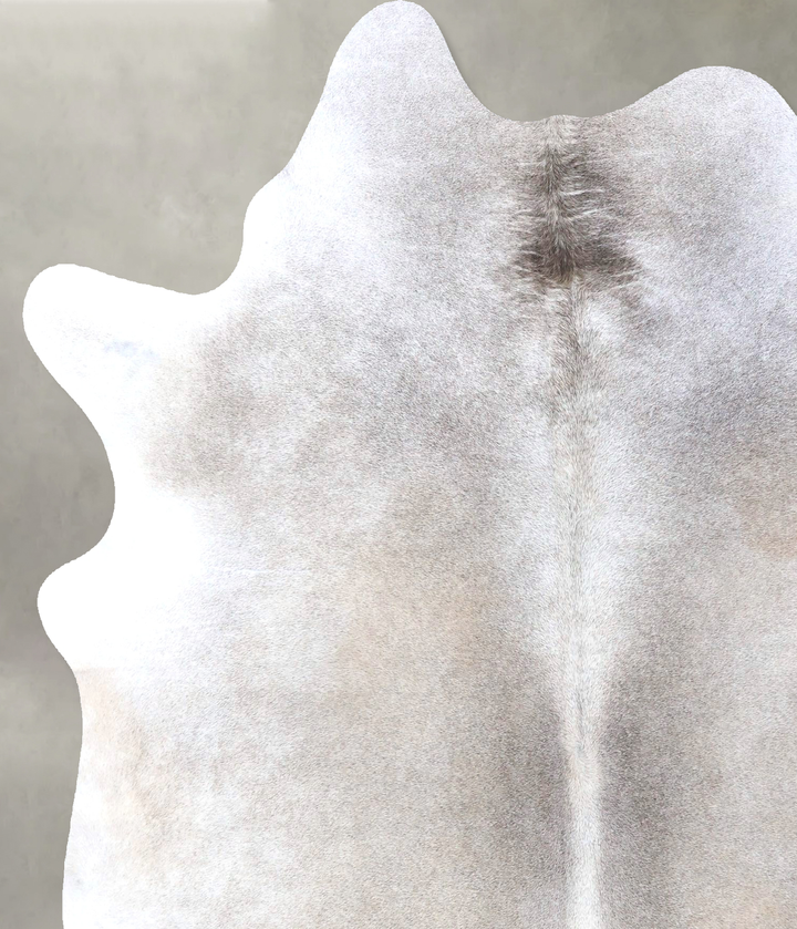 Grey with Beige X-Large Brazilian Cowhide Rug 7'5"H x 5'10"W #B19115 by Hudson Hides