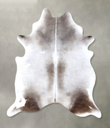 Medium Grey X-Large Brazilian Cowhide Rug 7'5"H x 6'6"W #B19116 by Hudson Hides