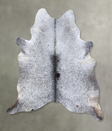 Salt and Pepper Black X-Large Brazilian Cowhide Rug 7'3"H x 6'7"W #B19123 by Hudson Hides