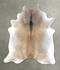 Grey with Beige XX-Large Brazilian Cowhide Rug 7'10
