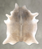 Grey with Beige XX-Large Brazilian Cowhide Rug 8'5