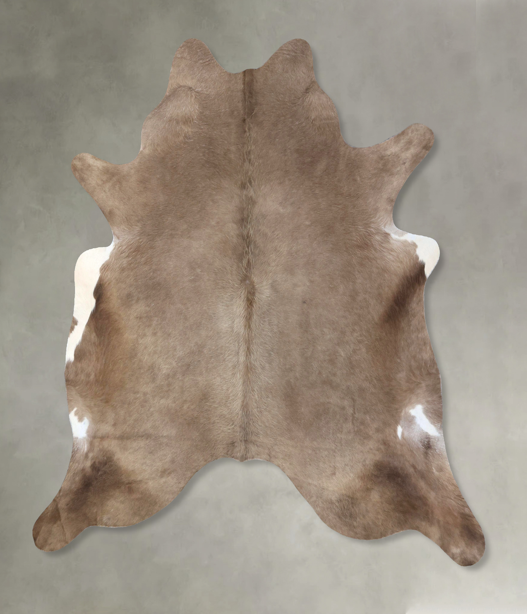 Taupe XX-Large Brazilian Cowhide Rug 7'8"H x 6'8"W #B19129 by Hudson H