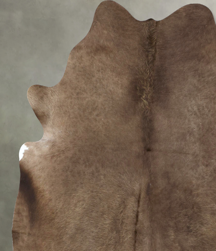 Taupe X-Large Brazilian Cowhide Rug 7'4"H x 6'7"W #B19131 by Hudson Hides