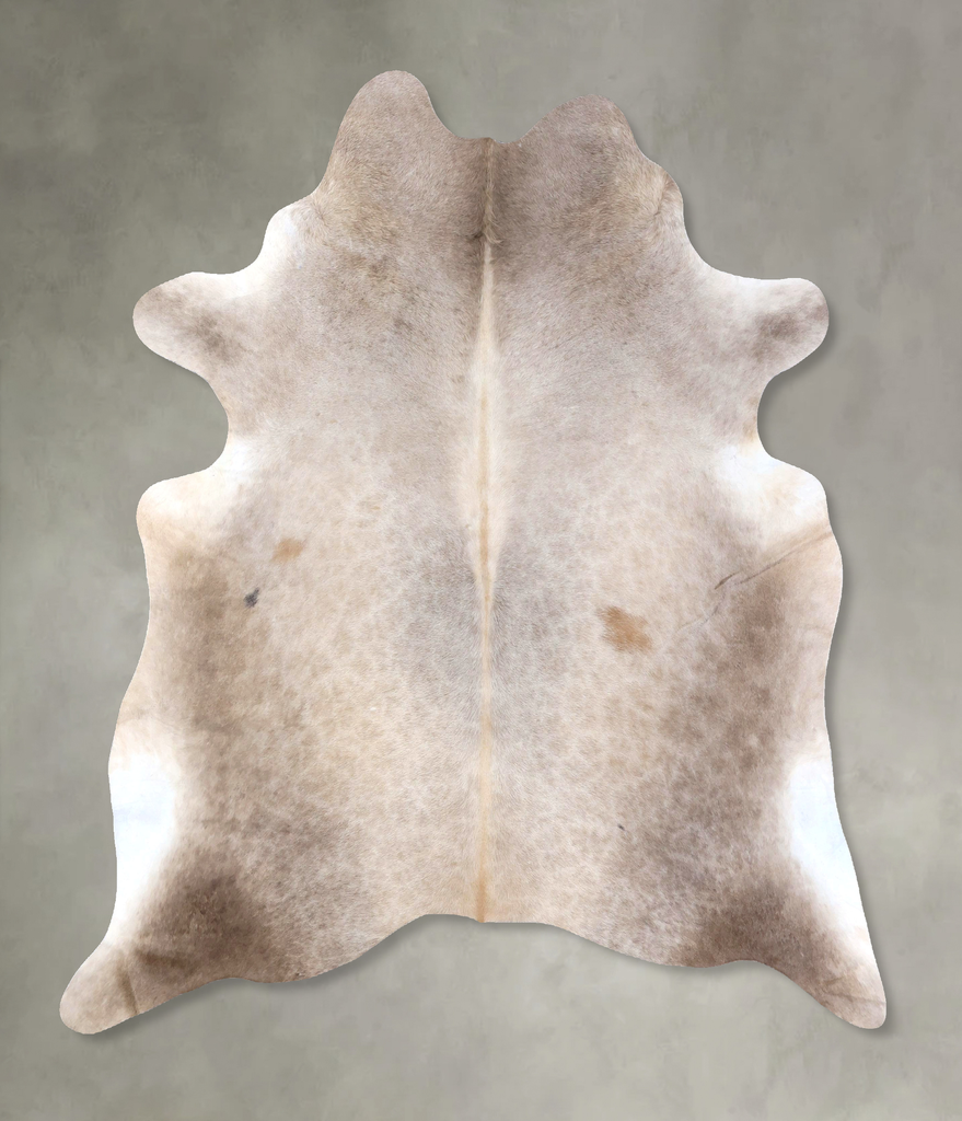 Taupe X-Large Brazilian Cowhide Rug 7'3"H x 6'5"W #B19133 by Hudson Hides