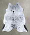 Salt and Pepper Black X-Large Brazilian Cowhide Rug 6'4