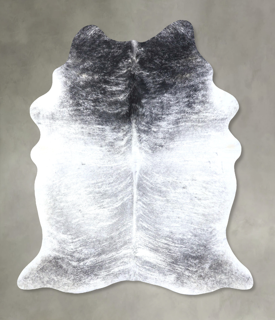Grey Brindle X-Large Brazilian Cowhide Rug 7'10"H x 6'1"W #B19143 by Hudson Hides