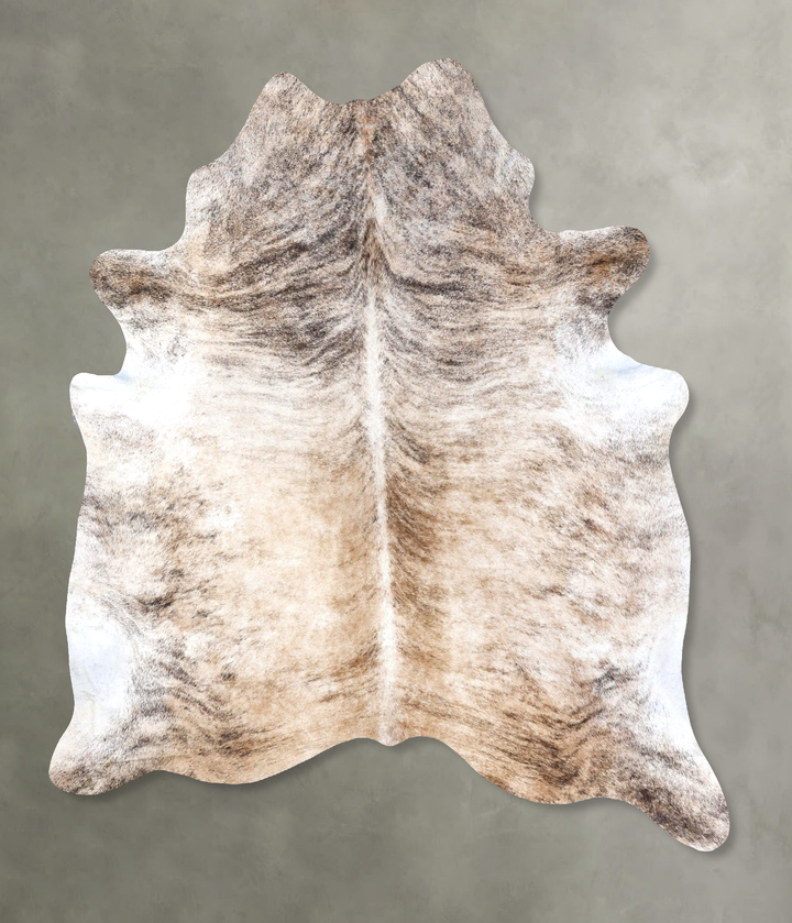 Light Brindle XX-Large Brazilian Cowhide Rug 7'7"H x 6'11"W #B19144 by Hudson Hides