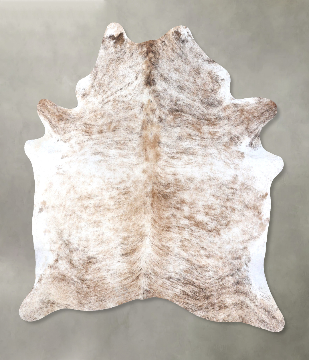 Light Brindle X-Large Brazilian Cowhide Rug 7'4"H x 6'0"W #B19147 by H