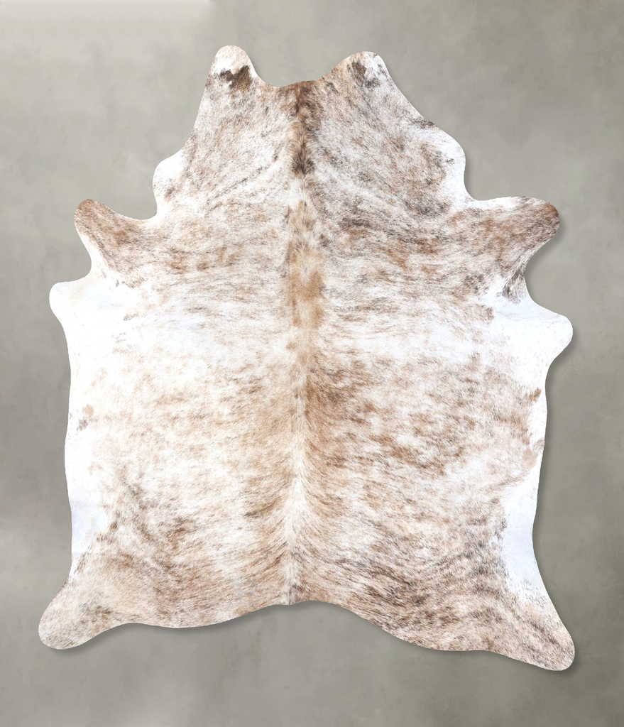 Light Brindle X-Large Brazilian Cowhide Rug 7'4"H x 6'0"W #B19147 by Hudson Hides