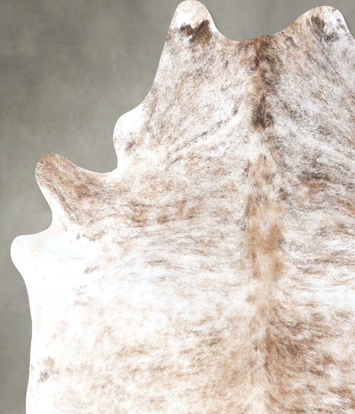 Light Brindle X-Large Brazilian Cowhide Rug 7'4"H x 6'0"W #B19147 by Hudson Hides