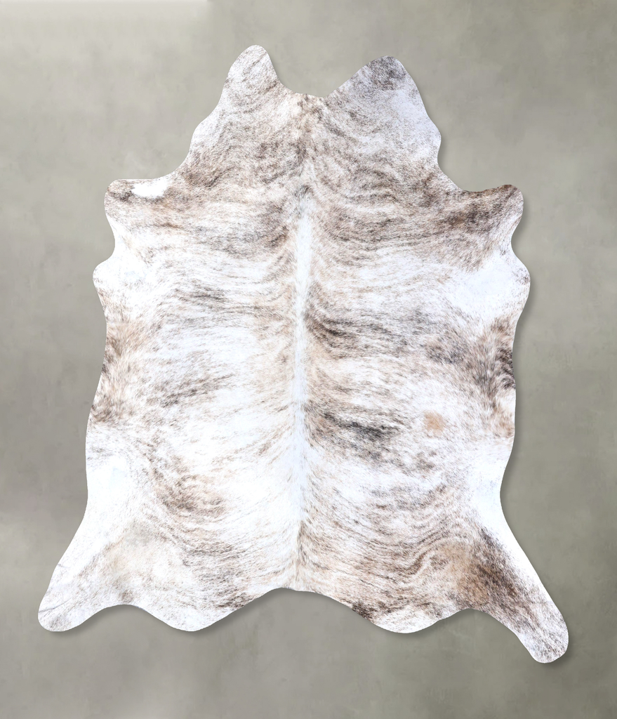 Light Brindle XX-Large Brazilian Cowhide Rug 8'3"H x 7'7"W #B19153 by Hudson Hides
