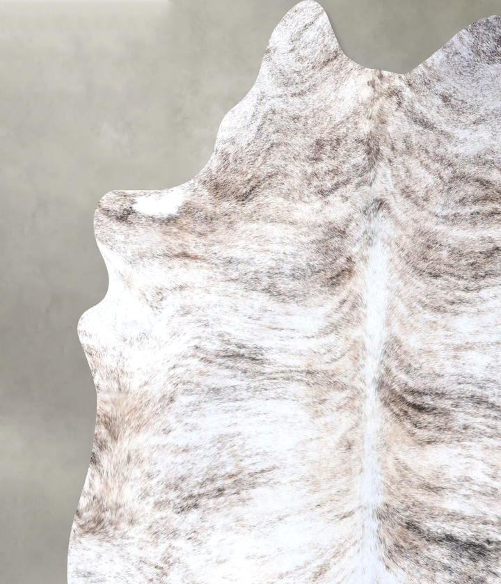 Light Brindle XX-Large Brazilian Cowhide Rug 8'3"H x 7'7"W #B19153 by Hudson Hides