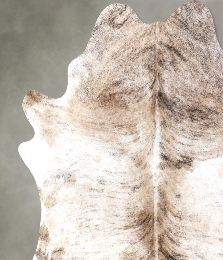 Light Brindle XX-Large Brazilian Cowhide Rug 8'2"H x 7'0"W #B19155 by Hudson Hides