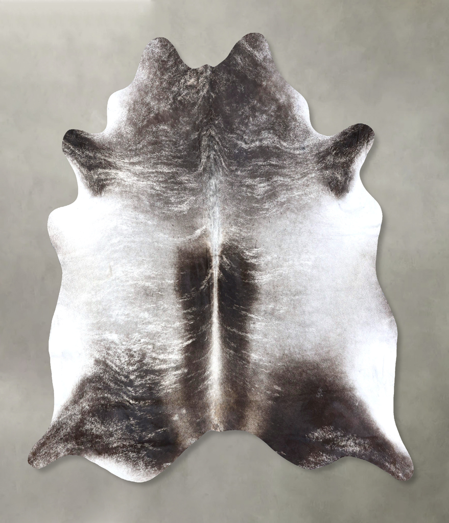 Grey Brindle XX-Large Brazilian Cowhide Rug 7'9"H x 7'3"W #B19163 by Hudson Hides