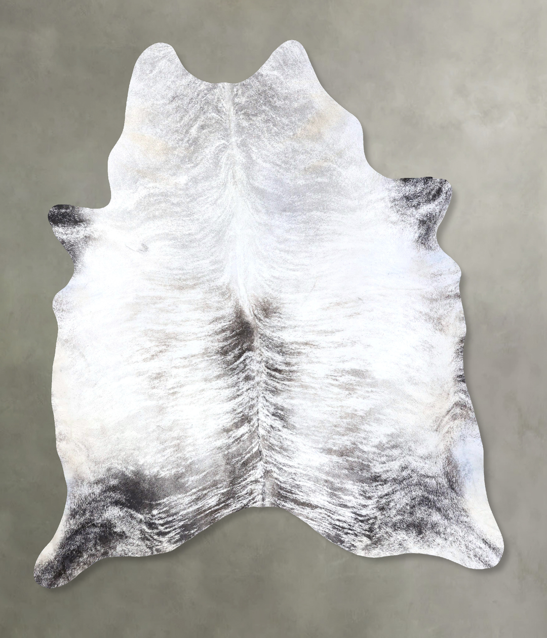 Grey Brindle XX-Large Brazilian Cowhide Rug 8'6"H x 6'8"W #B19167 by H