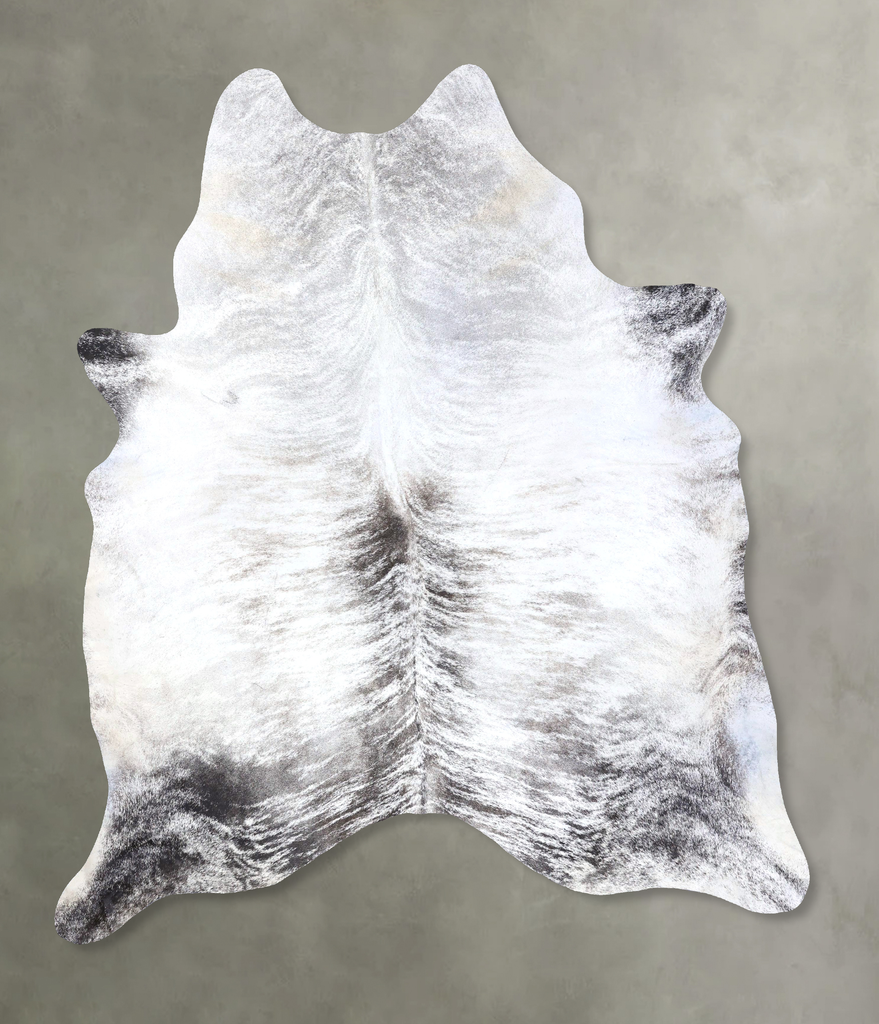 Grey Brindle XX-Large Brazilian Cowhide Rug 8'6"H x 6'8"W #B19167 by Hudson Hides