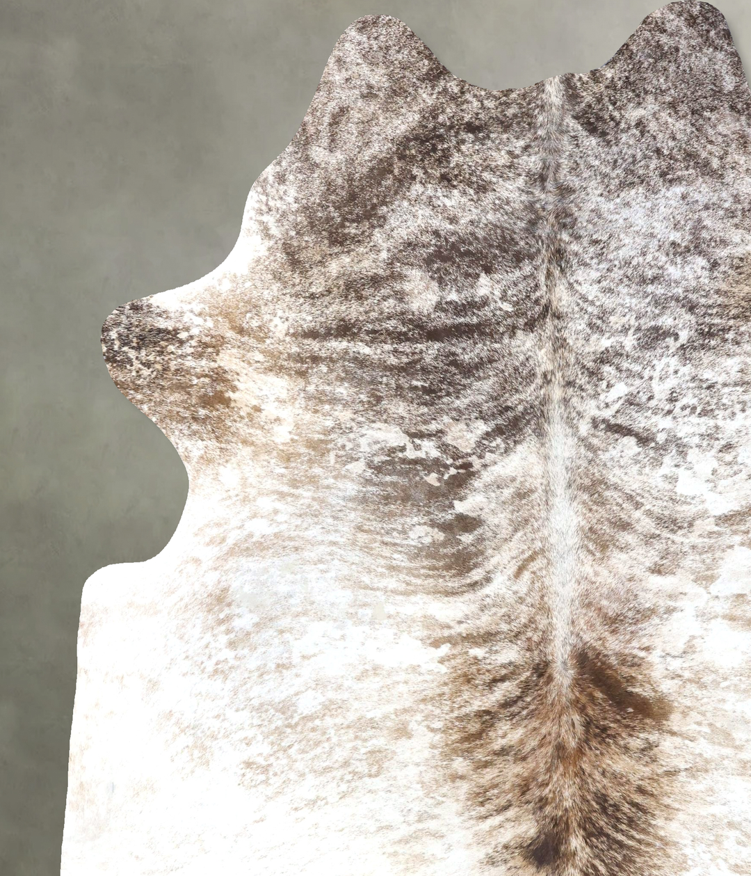 Light Brindle XX-Large Brazilian Cowhide Rug 8'1"H x 6'11"W #B19170 by