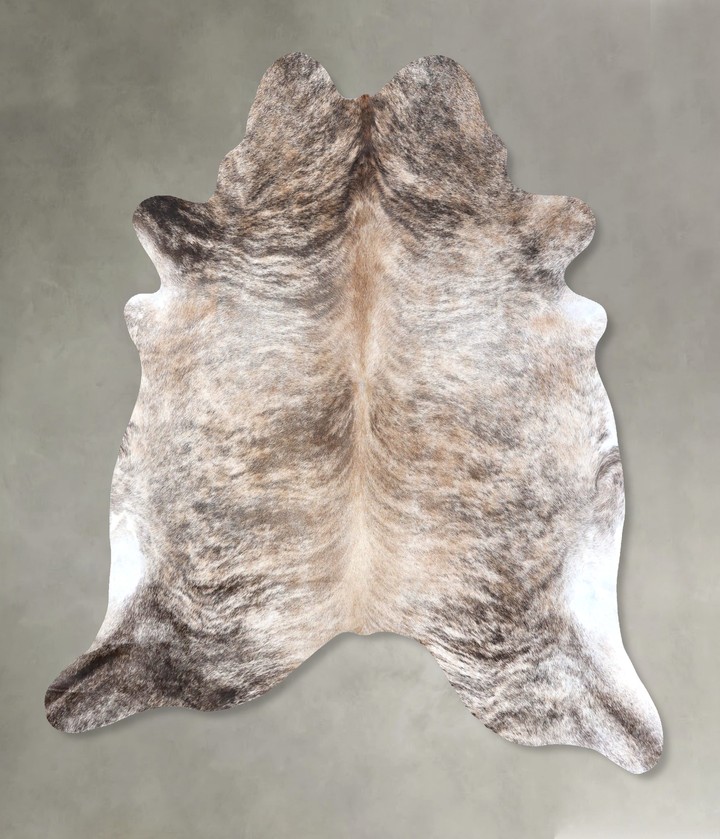 Light Brindle XX-Large Brazilian Cowhide Rug 7'11"H x 7'2"W #B19174 by Hudson Hides