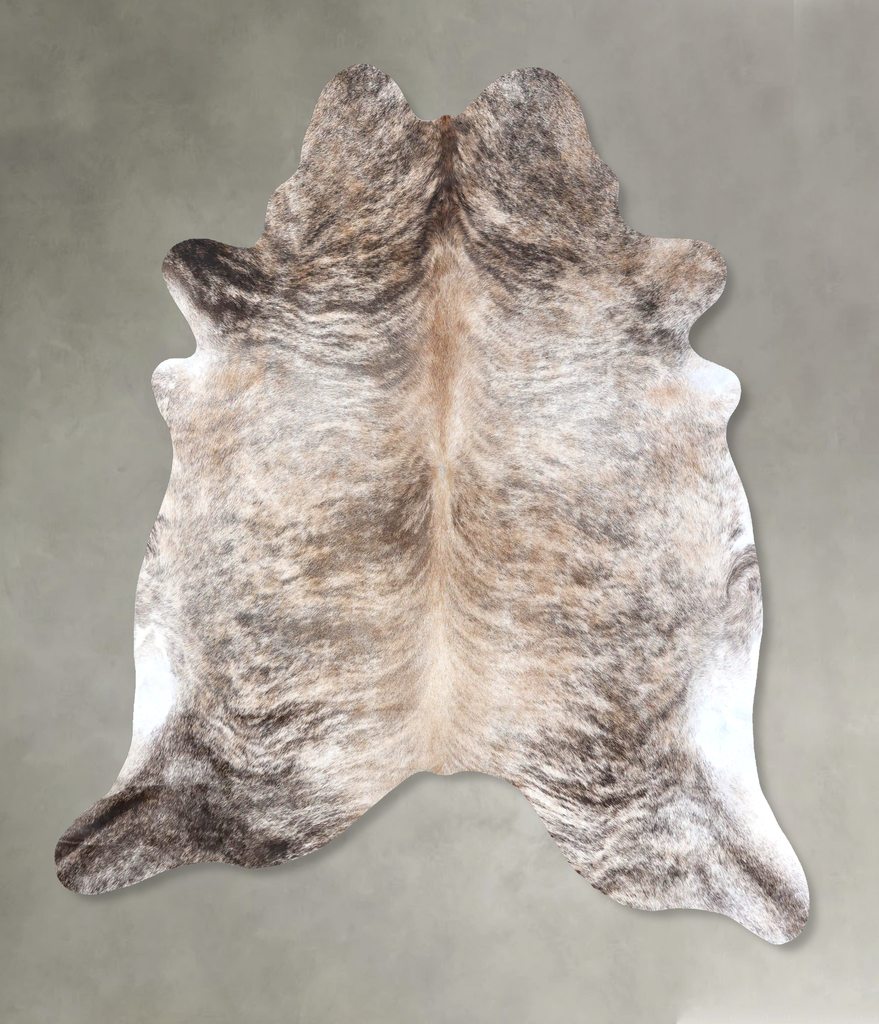 Light Brindle XX-Large Brazilian Cowhide Rug 7'11"H x 7'2"W #B19174 by Hudson Hides