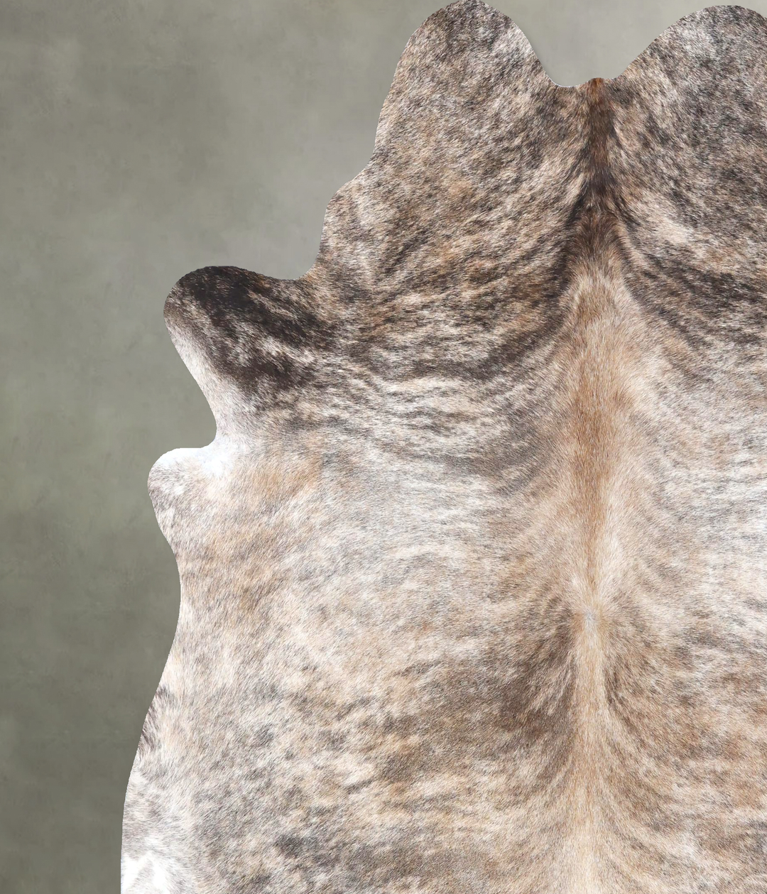 Light Brindle XX-Large Brazilian Cowhide Rug 7'11"H x 7'2"W #B19174 by
