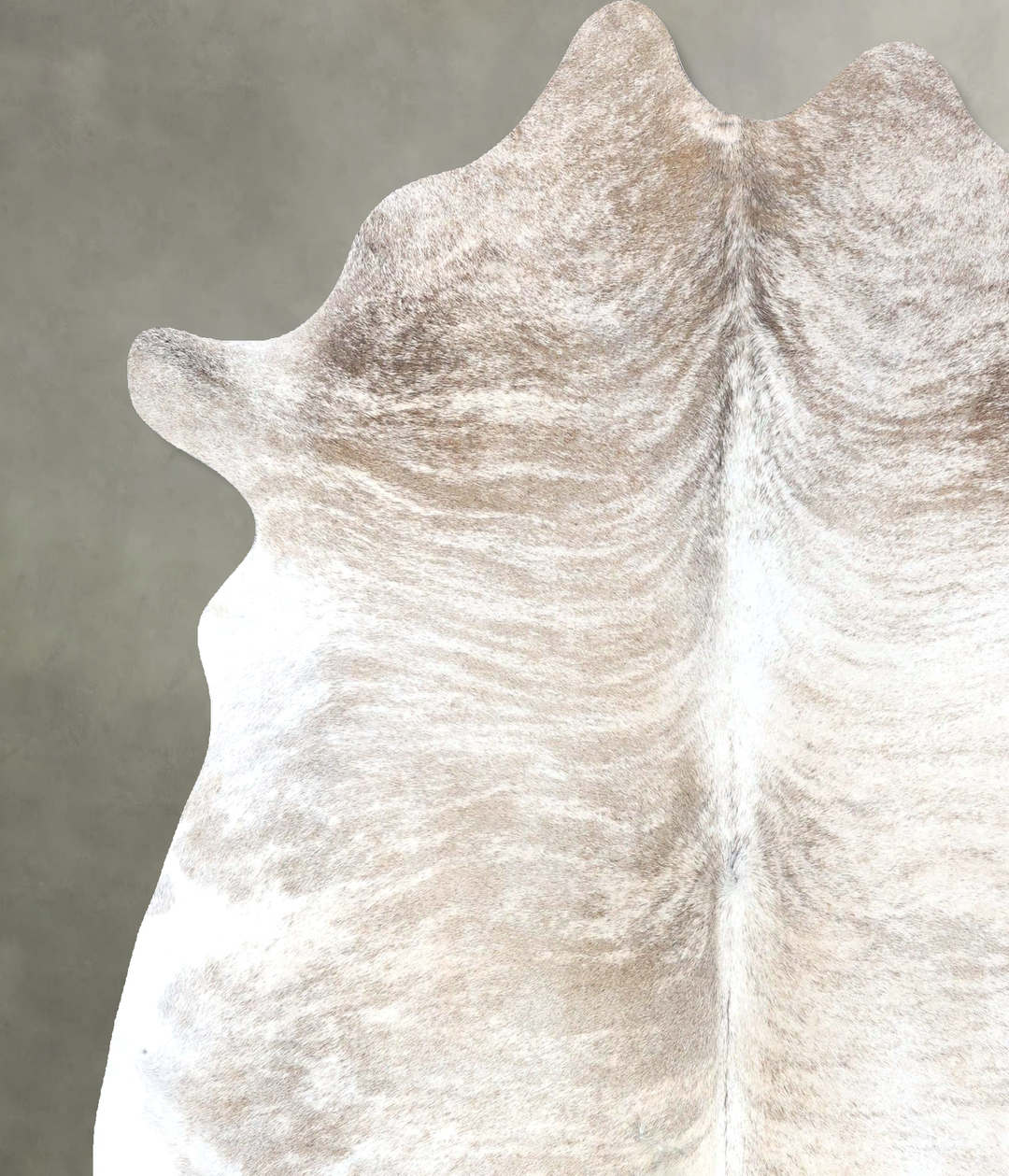 Light Brindle XX-Large Brazilian Cowhide Rug 7'8"H x 6'8"W #B19177 by 
