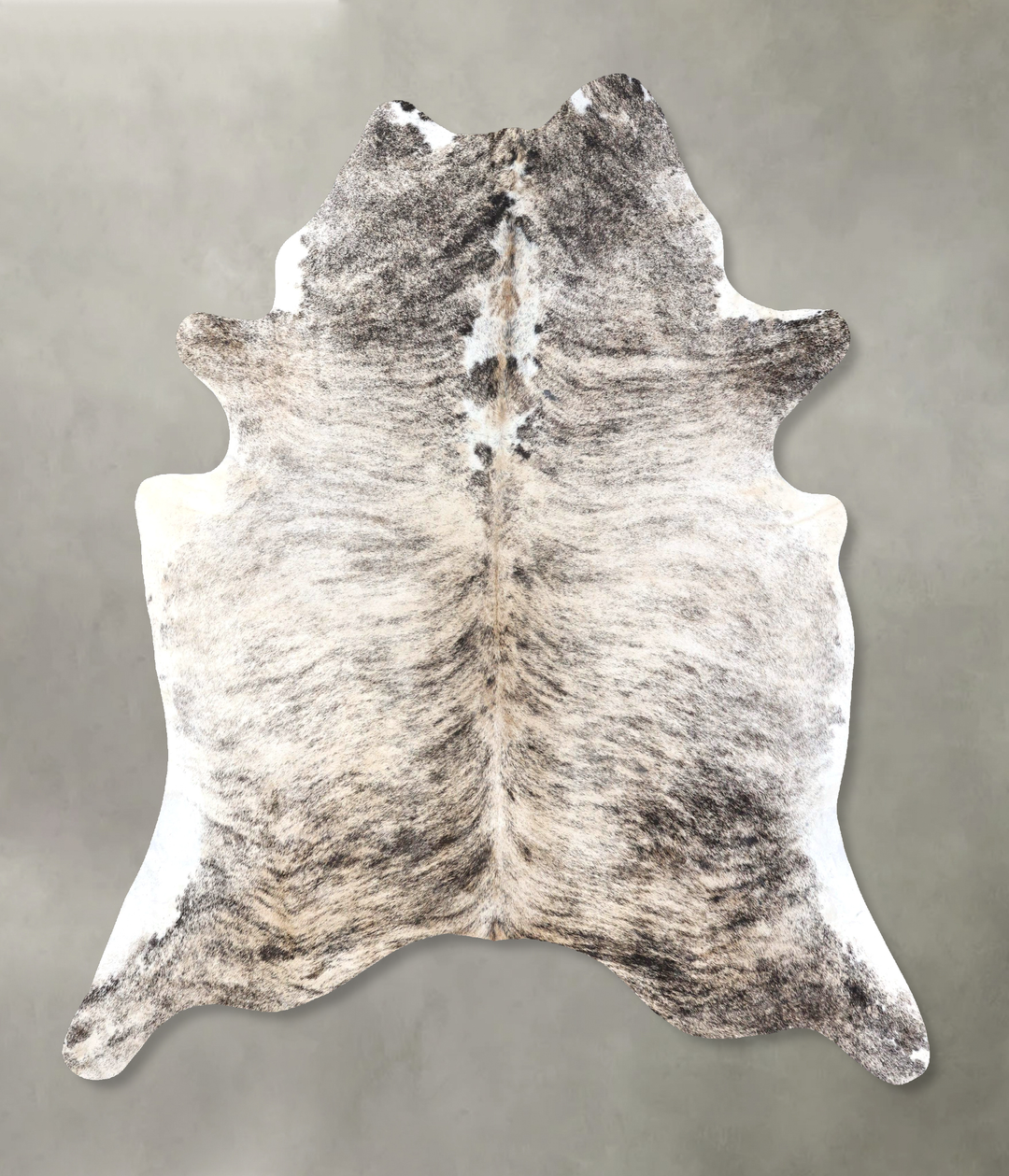 Light Brindle XX-Large Brazilian Cowhide Rug 7'9"H x 6'7"W #B19180 by 