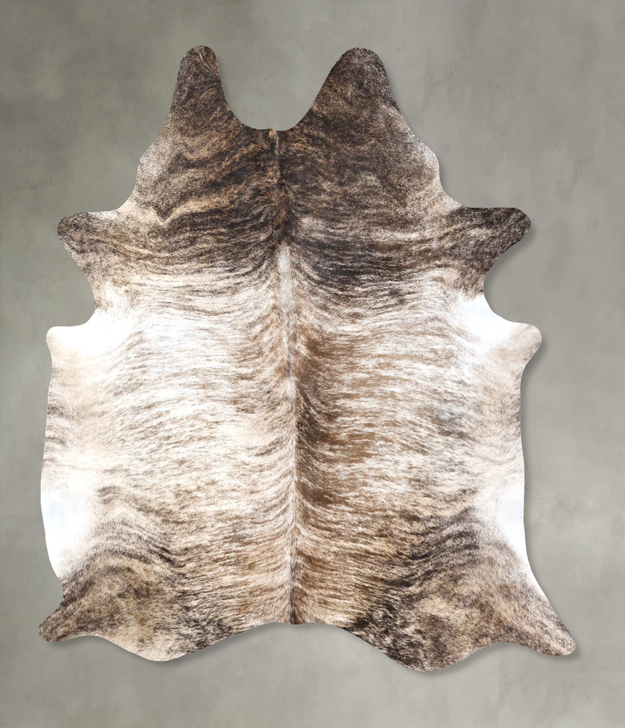 Light Brindle XX-Large Brazilian Cowhide Rug 8'3"H x 6'9"W #B19183 by Hudson Hides