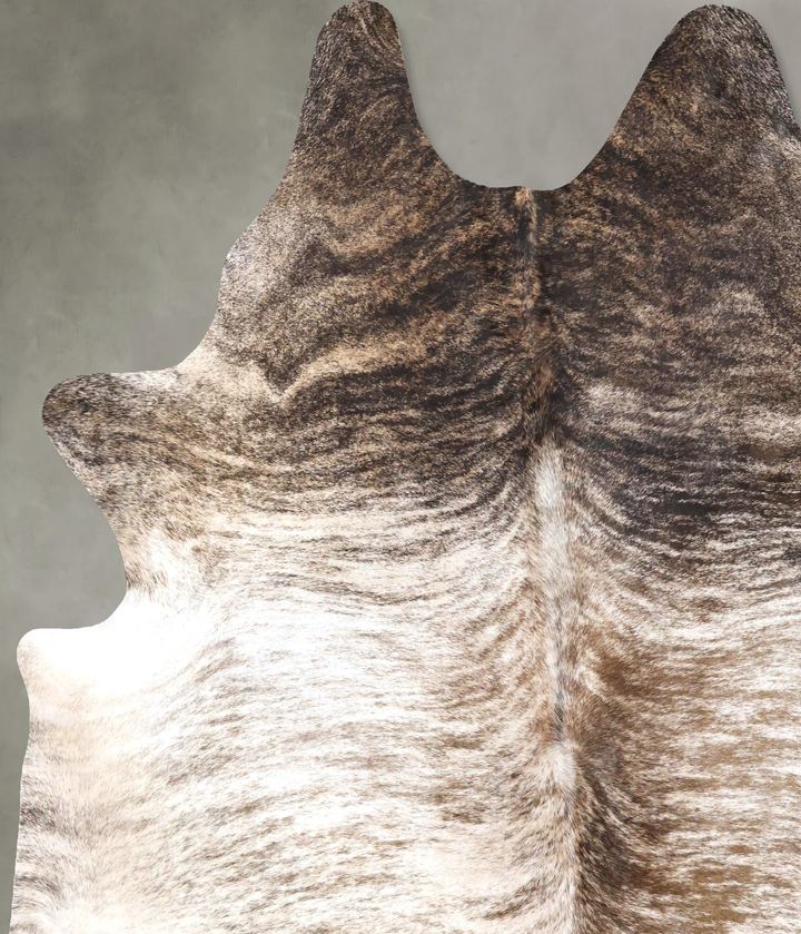 Light Brindle XX-Large Brazilian Cowhide Rug 8'3"H x 6'9"W #B19183 by Hudson Hides