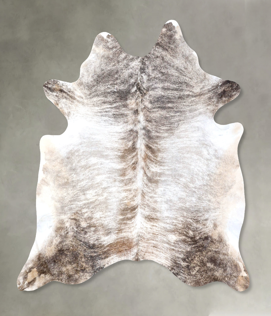 Light Brindle X-Large Brazilian Cowhide Rug 7'4"H x 6'5"W #B19184 by Hudson Hides