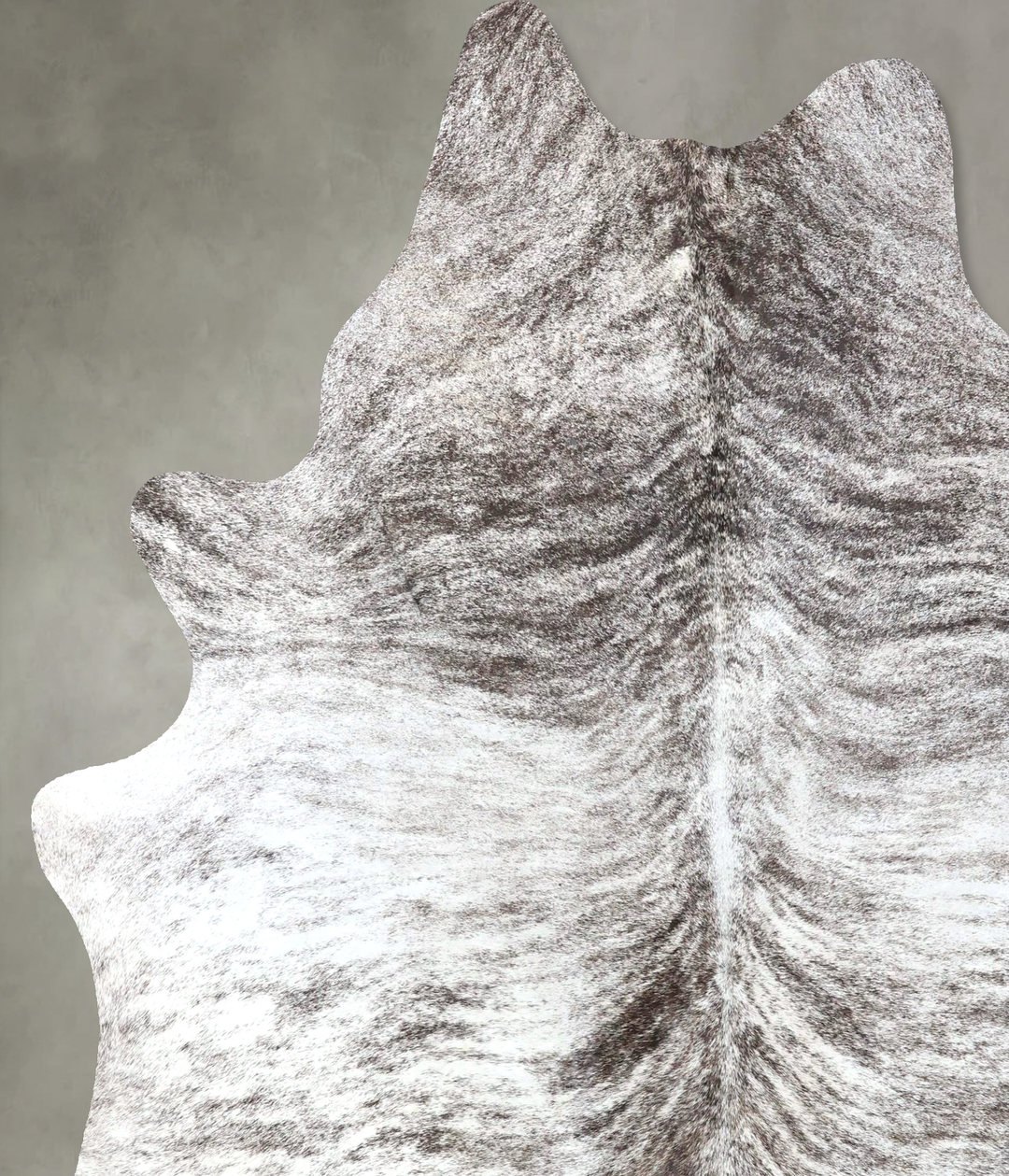 Grey Brindle X-Large Brazilian Cowhide Rug 7'6"H x 6'3"W #B19185 by Hu