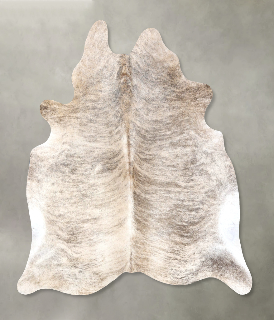 Light Brindle XX-Large Brazilian Cowhide Rug 7'8"H x 6'9"W #B19188 by Hudson Hides