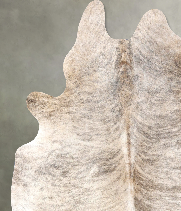 Light Brindle XX-Large Brazilian Cowhide Rug 7'8"H x 6'9"W #B19188 by Hudson Hides