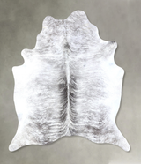 Grey Brindle X-Large Brazilian Cowhide Rug 7'4"H x 6'5"W #B19191 by Hudson Hides