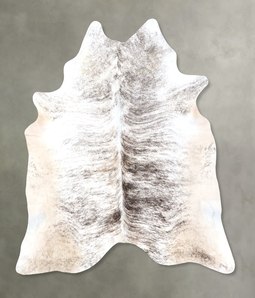 Grey Brindle XX-Large Brazilian Cowhide Rug 8'3"H x 7'1"W #B19199 by Hudson Hides