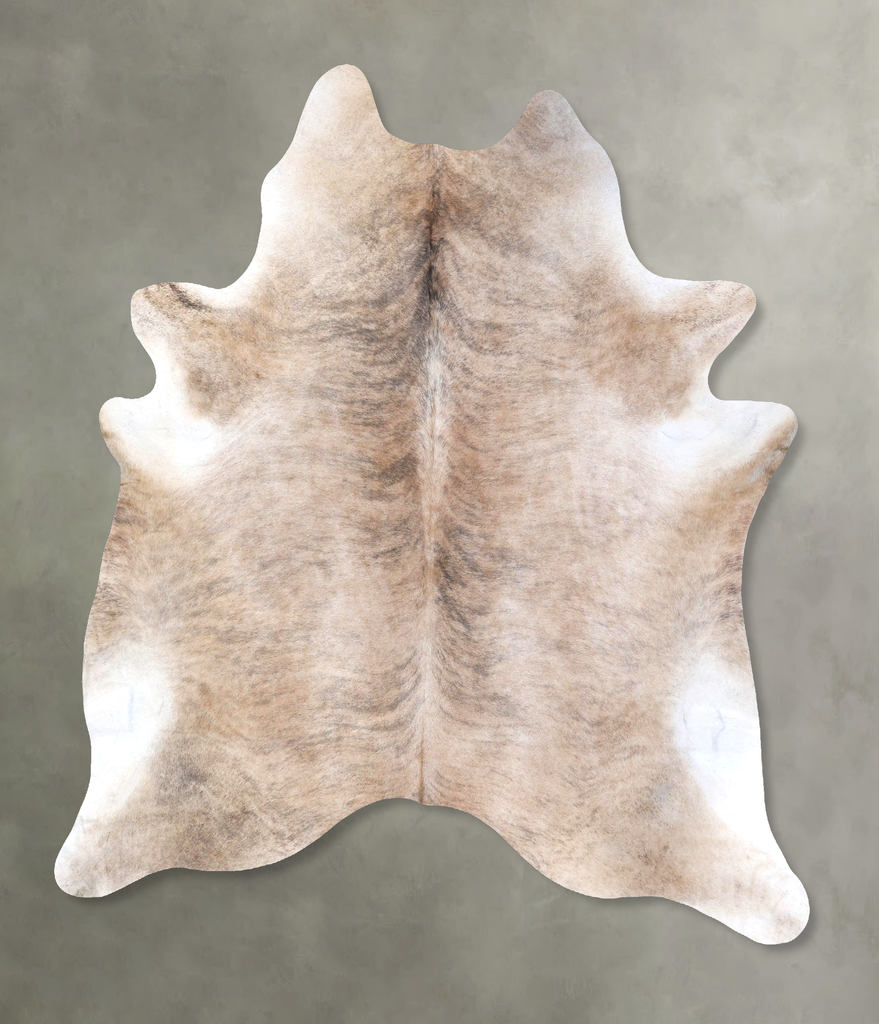 Light Brindle XX-Large Brazilian Cowhide Rug 8'4"H x 7'3"W #B19201 by Hudson Hides