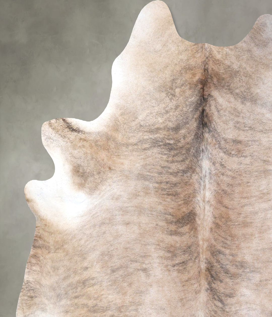 Light Brindle XX-Large Brazilian Cowhide Rug 8'4"H x 7'3"W #B19201 by 