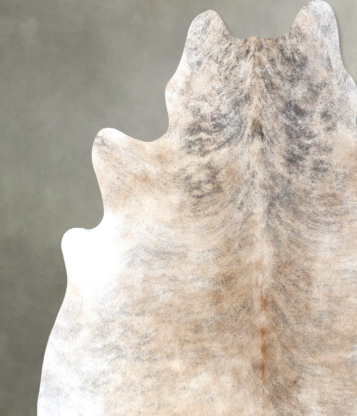 Light Brindle XX-Large Brazilian Cowhide Rug 7'2"H x 7'1"W #B19202 by Hudson Hides