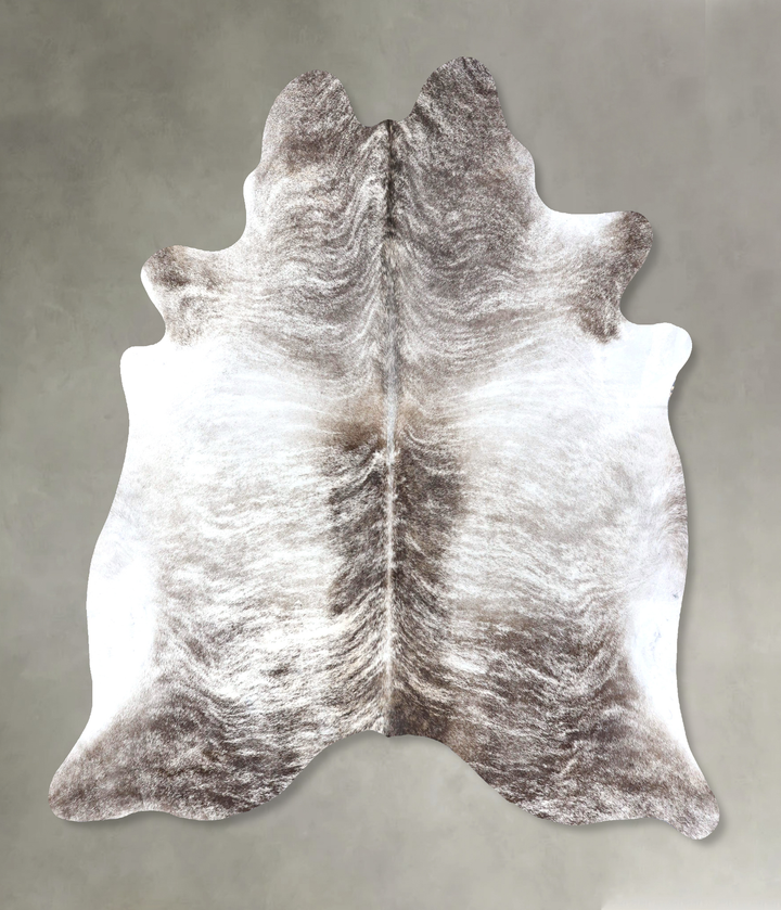 Grey Brindle XX-Large Brazilian Cowhide Rug 7'10"H x 7'1"W #B19204 by Hudson Hides