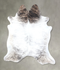 Grey Brindle XX-Large Brazilian Cowhide Rug 7'6