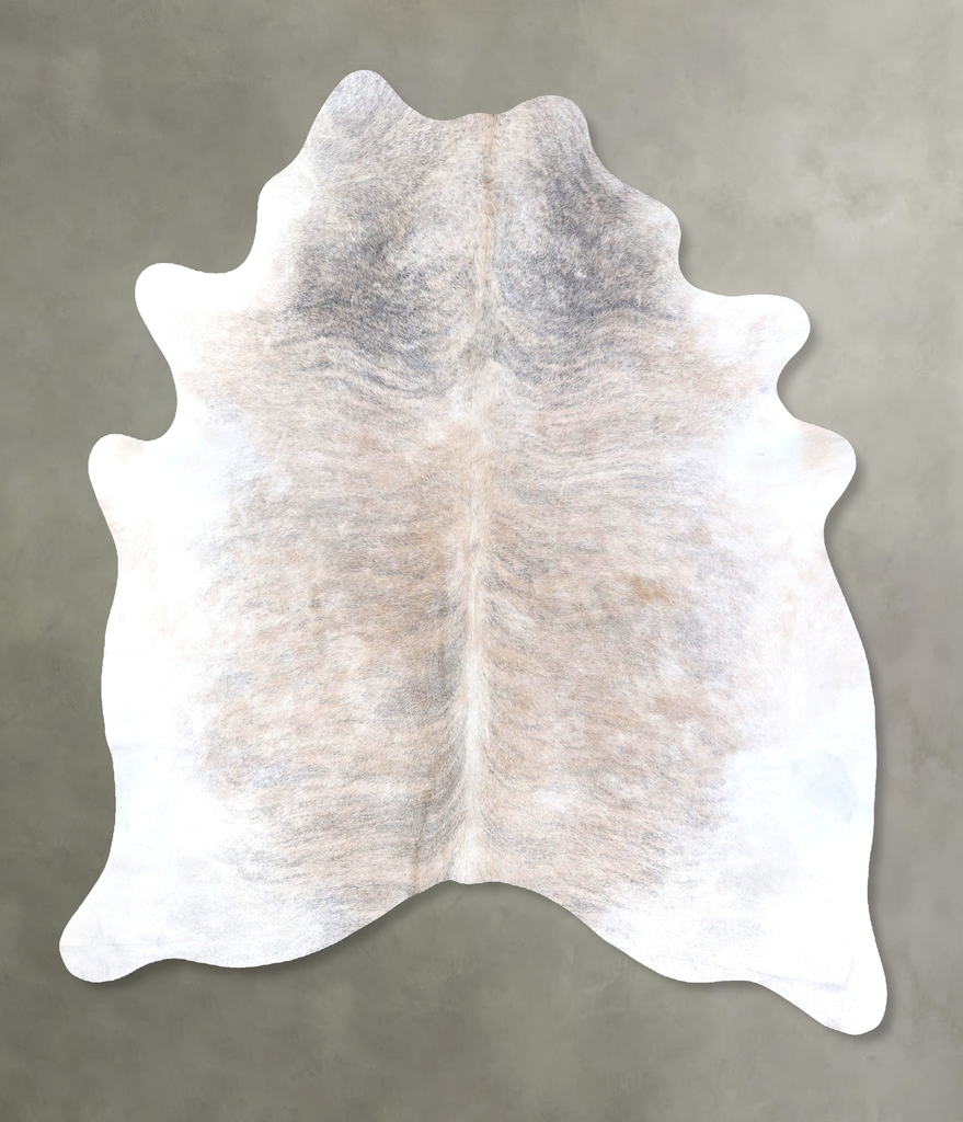 Light Brindle X-Large Brazilian Cowhide Rug 7'6"H x 6'3"W #B19211 by Hudson Hides