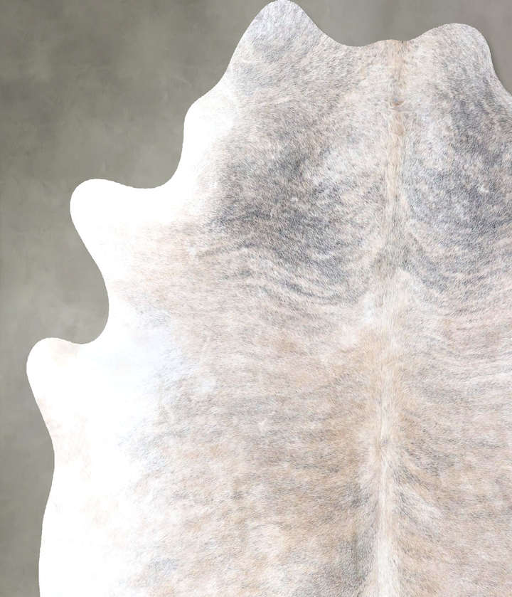 Light Brindle X-Large Brazilian Cowhide Rug 7'6"H x 6'3"W #B19211 by Hudson Hides