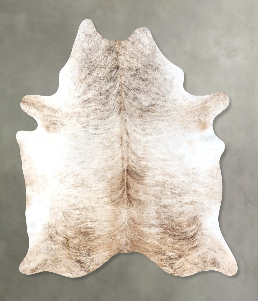 Light Brindle XX-Large Brazilian Cowhide Rug 7'11"H x 6'7"W #B19214 by Hudson Hides