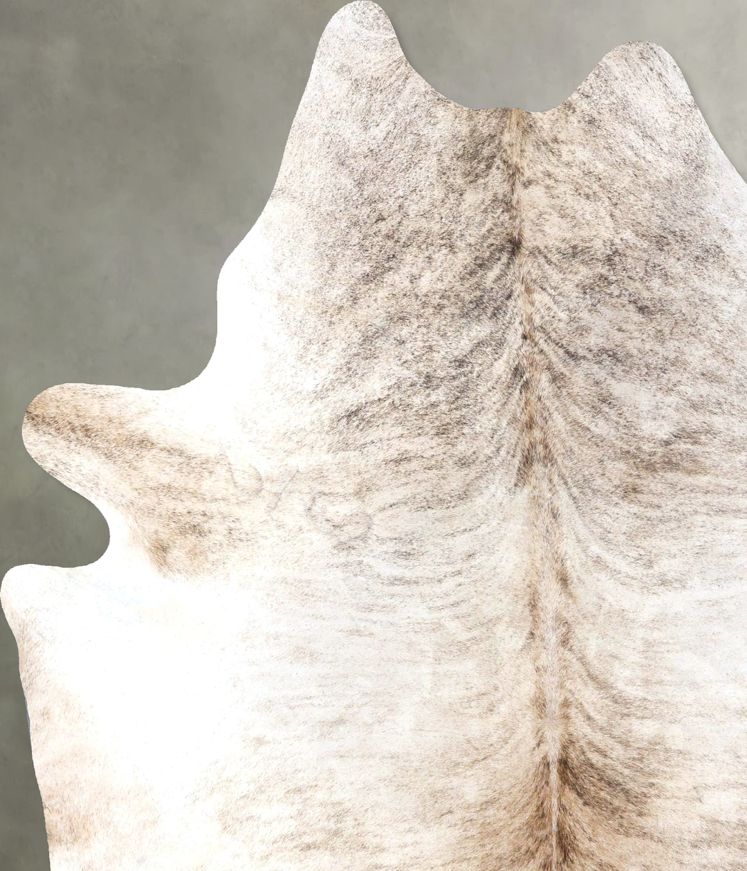 Light Brindle XX-Large Brazilian Cowhide Rug 7'11"H x 6'7"W #B19214 by