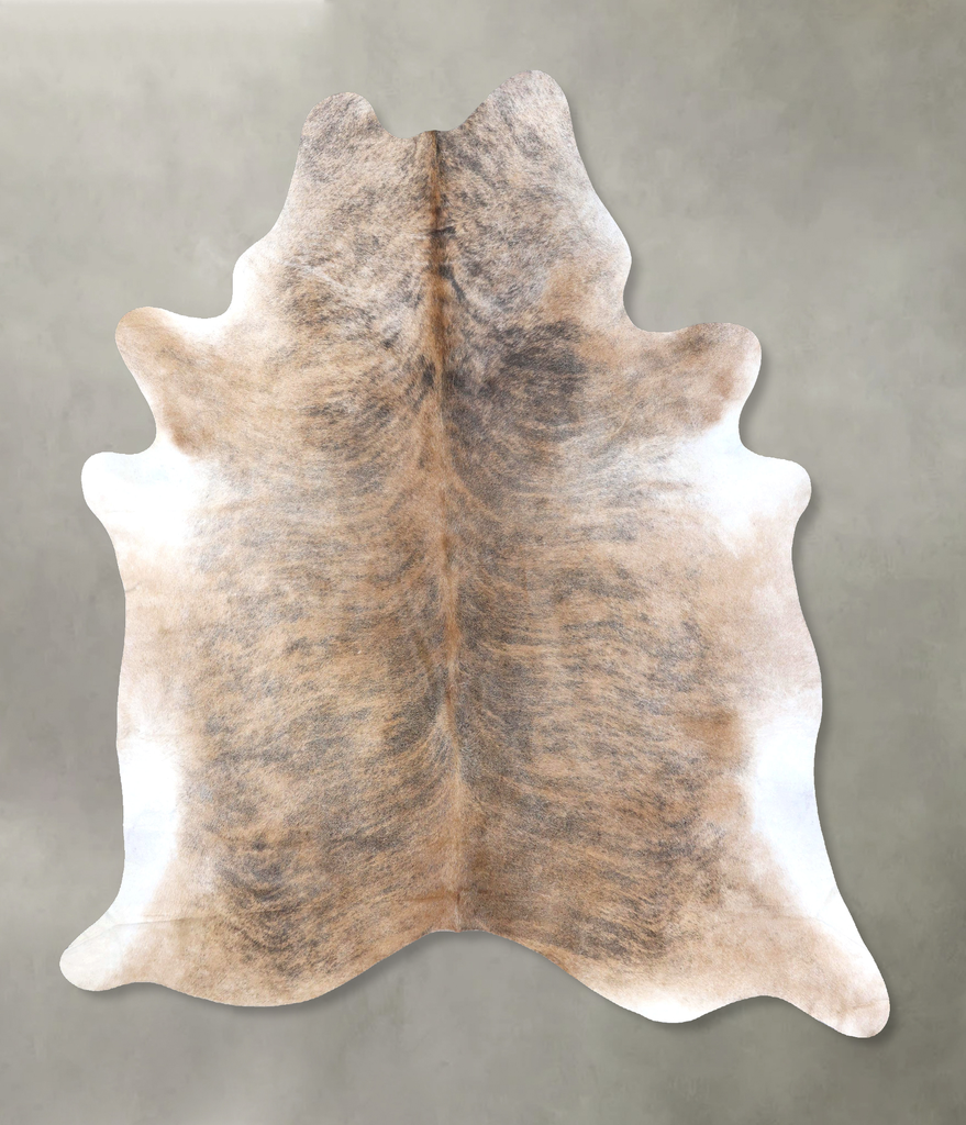 Light Brindle XX-Large Brazilian Cowhide Rug 8'1"H x 7'0"W #B19218 by Hudson Hides