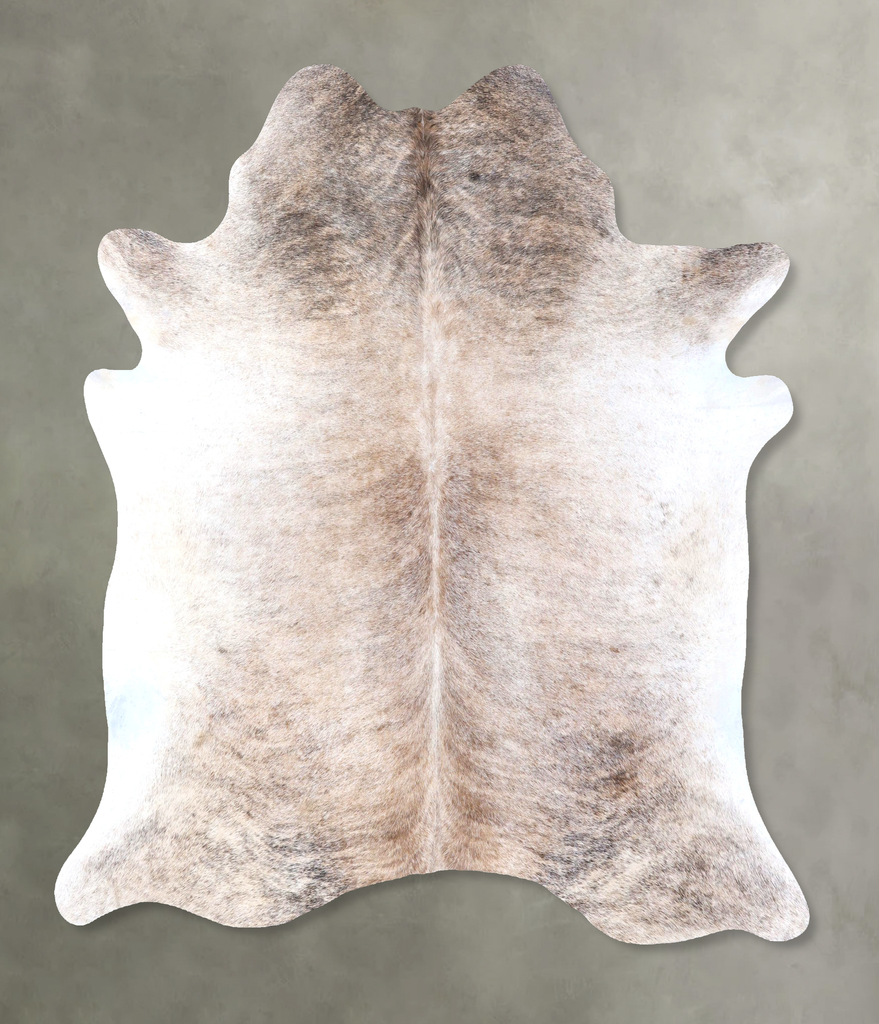 Light Brindle X-Large Brazilian Cowhide Rug 6'11"H x 6'7"W #B19219 by Hudson Hides