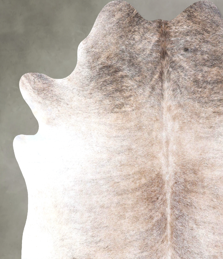 Light Brindle X-Large Brazilian Cowhide Rug 6'11"H x 6'7"W #B19219 by Hudson Hides
