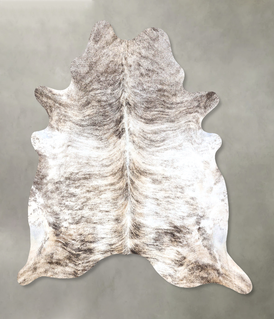 Light Brindle XX-Large Brazilian Cowhide Rug 7'9"H x 6'8"W #B19223 by Hudson Hides