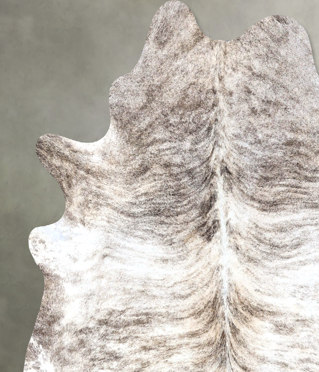 Light Brindle XX-Large Brazilian Cowhide Rug 7'9"H x 6'8"W #B19223 by 