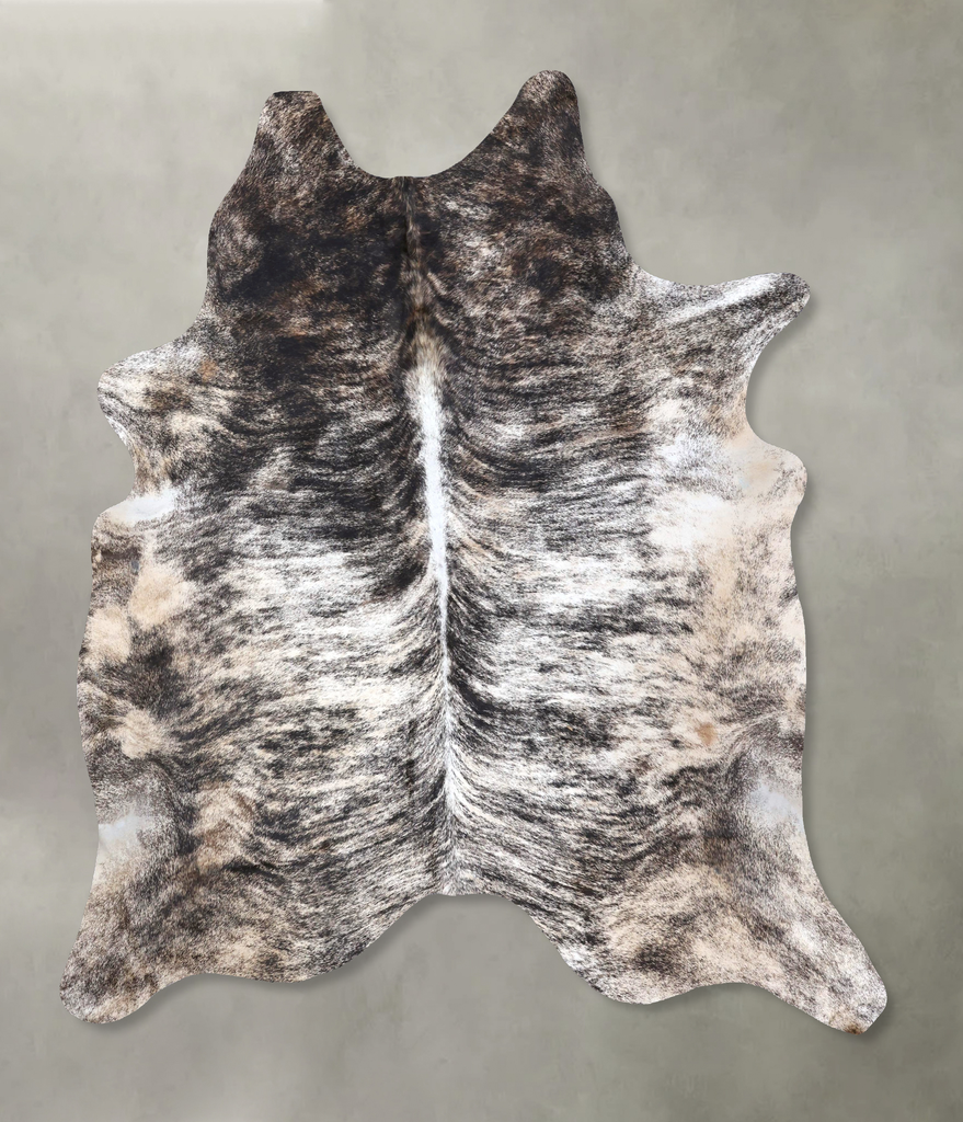Grey Brindle XX-Large Brazilian Cowhide Rug 8'2"H x 6'11"W #B19224 by Hudson Hides